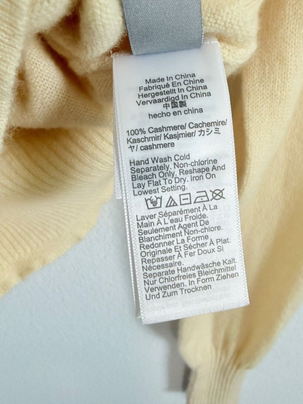 J. Crew 100% Cashmere Long Sleeve Round Neck Yellow Pullover Sweater Size S - Picture 4 of 7